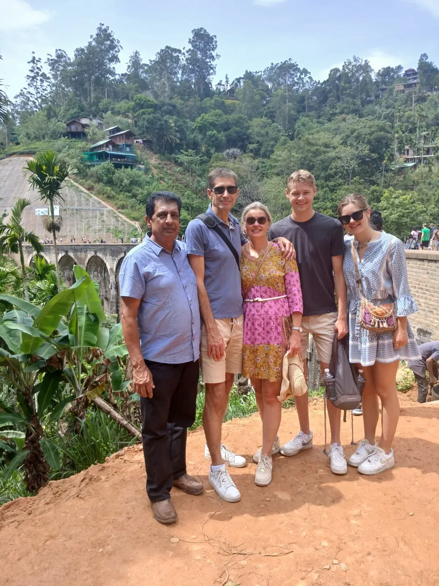 Hill country bridge viewpoint, Sri Lanka
