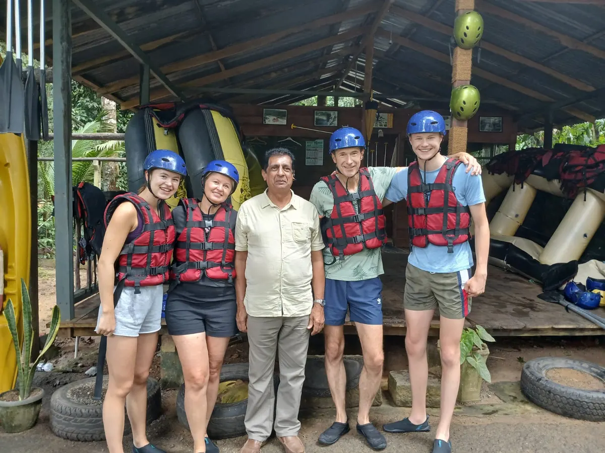 White-water rafting day, Sri Lanka